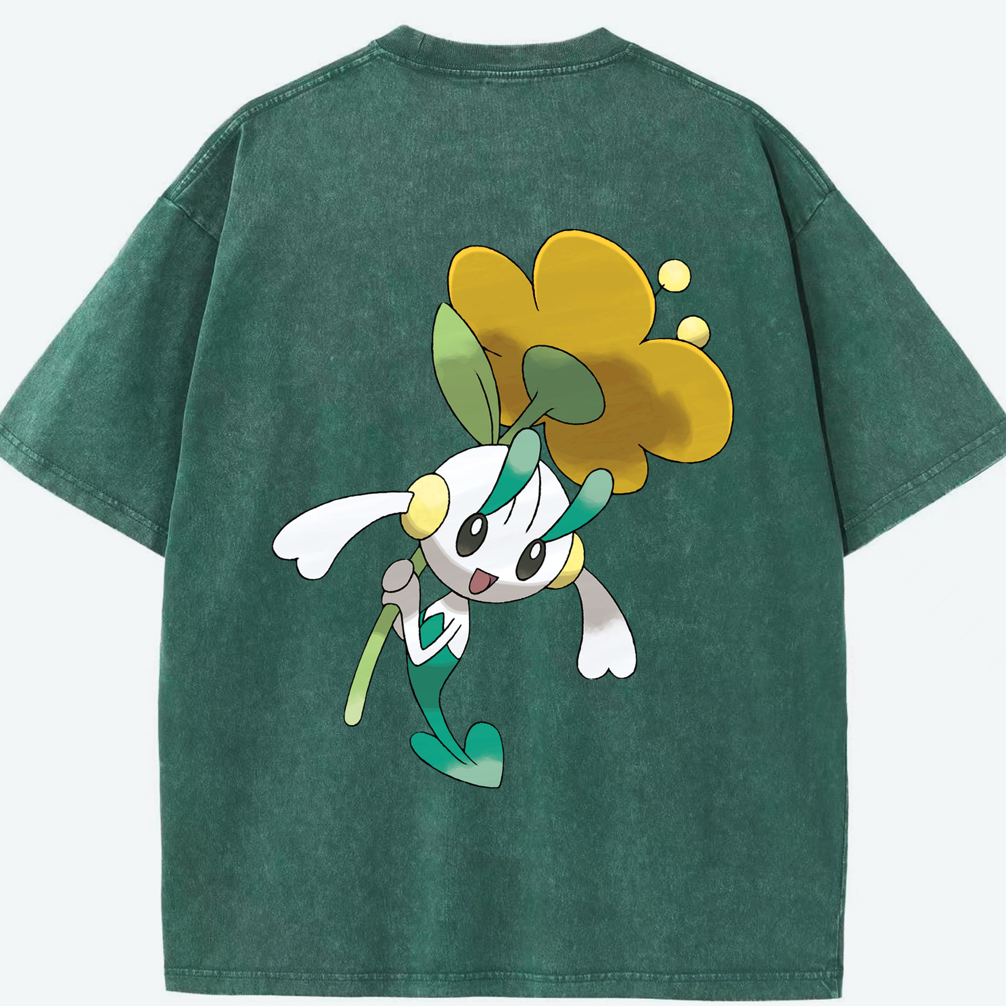 （画像用） ポケットモンスター Pokémon 綿100% ヴィンテージ風 半袖Tシャツ（背面プリント）